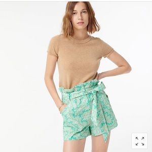 J. Crew Paper-bag short in Ratti pendant paisley